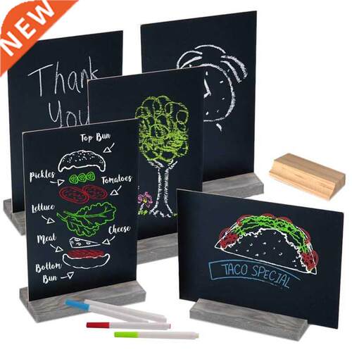 Mini Chalk Board Double Sided Chalkboard Sign with Stand Tab