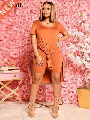 Active Wear Y2K Solid Two Piece Set Tracksuit for Women Shor