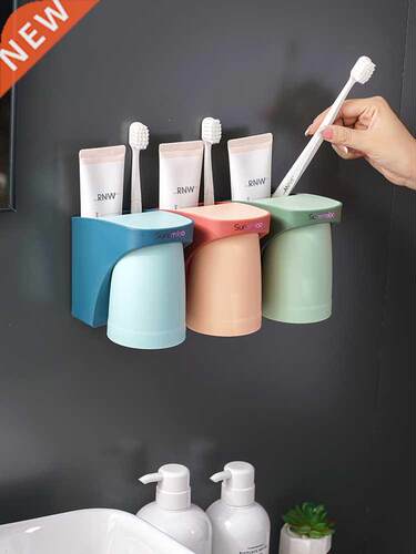 Toothbrush Holder Hole-Free Net Red Household Toothbrush