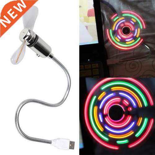 NEW Portable Mn USB2.0 Desk Cool Fan wth 5 Color LED Lgh