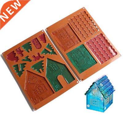 3D Christmas House Silicone Mold Fondant Cake Decorating