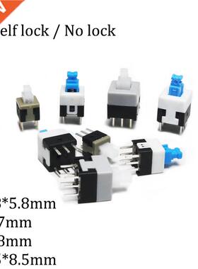 10PCS/LOT 5.8x5.8 7x7 8x8 8.5x8.5mm Self Locking / UNlock Pu