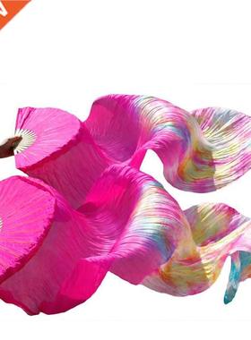 Belly Dance Fan 1 Par Handmade Dyed Slk Dance Fans 100% Re
