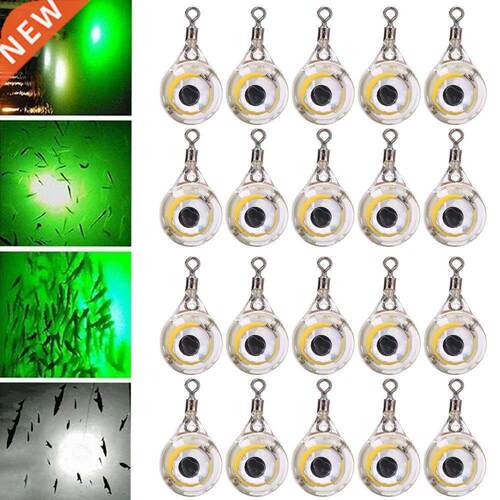 20Pcs Fishing Lure Light Deep Drop Underwater Water-Triggere