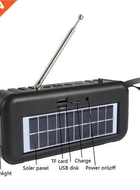 Mini Portable Outdoor Bluetooth Speaker Solar Charging LED