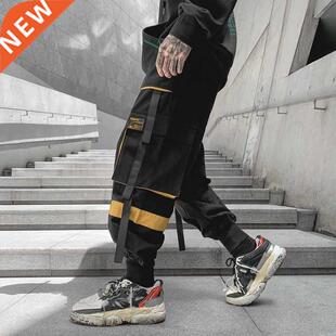 Autumn Winter Japan Style Mens Hip Hop Techwear Pants Blue G