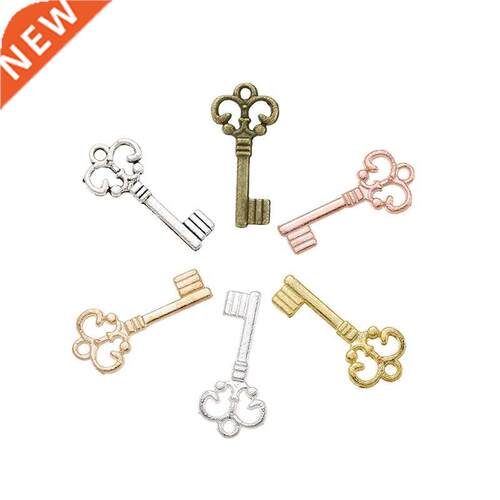 New Arrval 75 pcs/lot Alloy Charms Pendant key slver pla