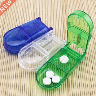 Pill Cutter Box Portable Convenient Drug Box Tablet Cutter S