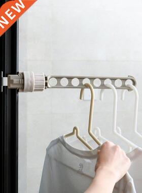8-hole Window Drying Rack Free Perforated Windproof Non-slip