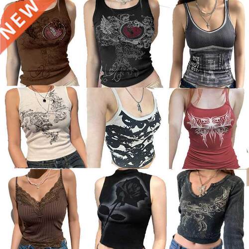 2022 Vintage Clothes Y2k Corset Crop Top Women Cyber Baby Te