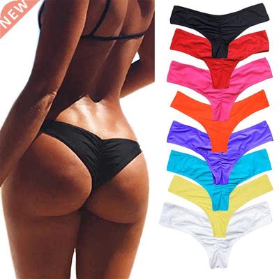 S-5Xl Swimwear Women Briefs Bikini Bottom Side Ties Brazilia