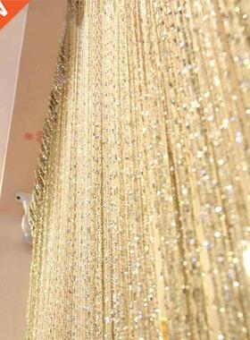200x100 cm Luxury Crystal Curtain Flash Line Shiny Tassel St