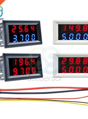 Mini LED Dual Digital Voltmeter Ammeter DC 100V 200V 10A Vo