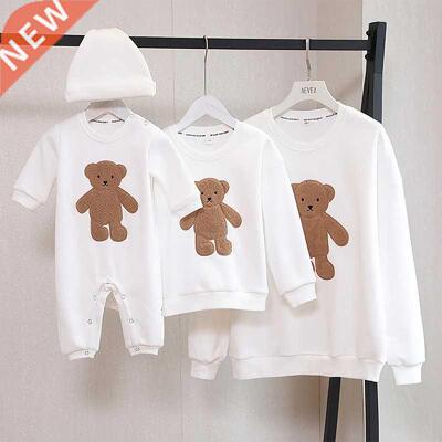 Family Matching Clothes Winter Autumn Sweater Cartoon Bear