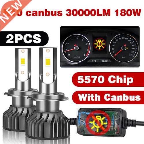 HLXG Mini Canbus lampada H4 H7 LED Car Headlight 30000LM 600