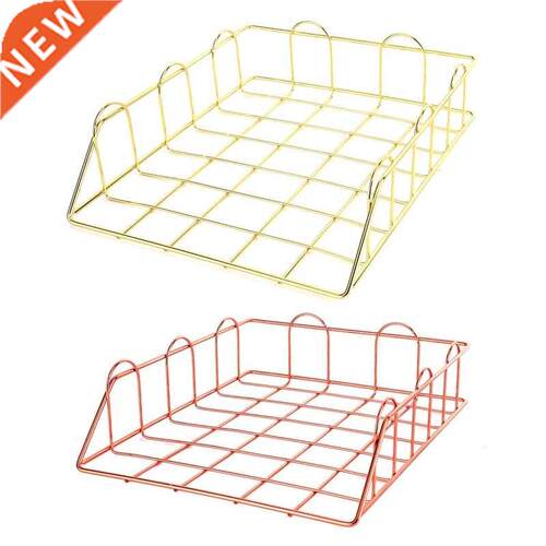 Multifunctional Stackable Paper Tray Desk File Organizer Des
