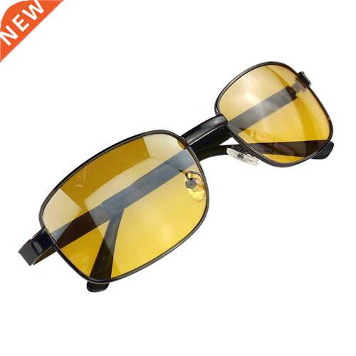 Classic Night Vision Driving matal Sunglasses Eye-glasses ye