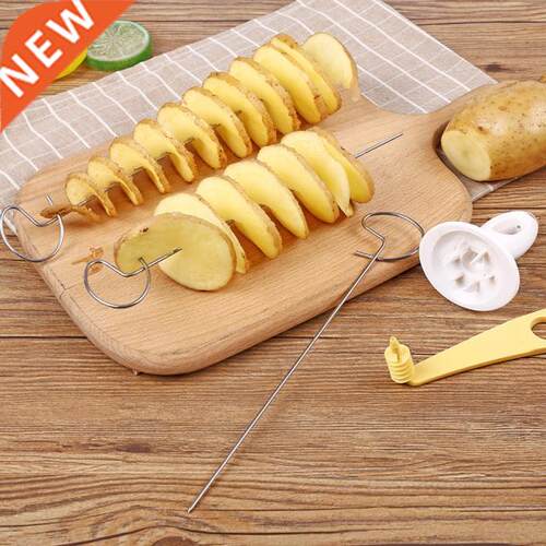 1Set Potato Spiral Cutter Cucumber Slicer Kitchen Accessorie