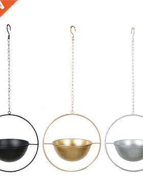 Nordic Style Circle Metal Plant Hanger Chain Hanging Basket