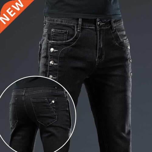 Brand Men 2022 New Fashion Korean Style High Sreet Slim Fit