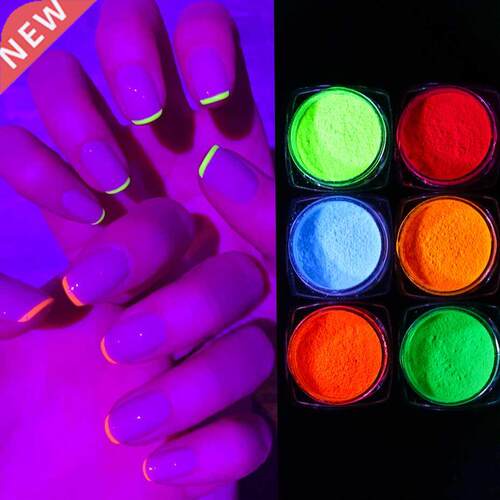 1pcs Neon Pigment Powder Nil Glitter Grdient Fluorescent S