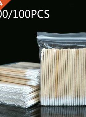 Disposable Cotton Swab Lint Free Micro Brushes Wood Cotton B