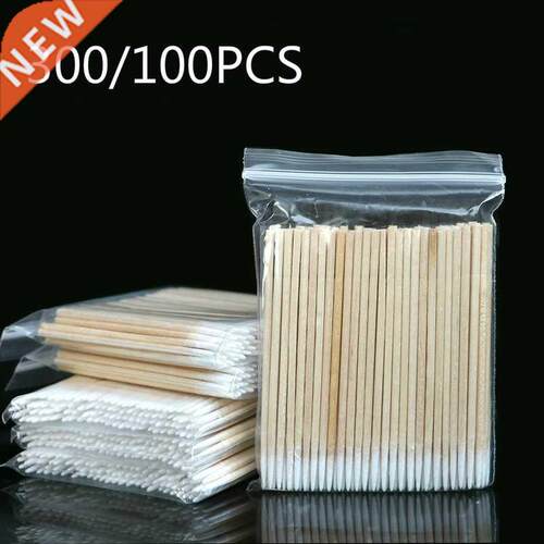 Disposable Cotton Swab Lint Free Micro Brushes Wood Cotton B