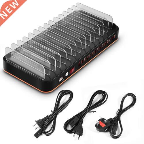 100W 15 Port USB Mobile Charger Multi Fast Charger Station F