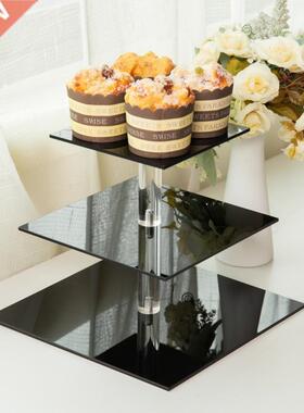 European Three-layer Cake Stand Wedding Party Dessert Table