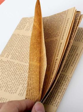1pcs Vintage Newspaper Gift Wrapping Paper Artware Package P