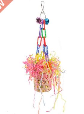 Bird Toys Funny Hanging Colorful Parrot Chewing Toy Bird