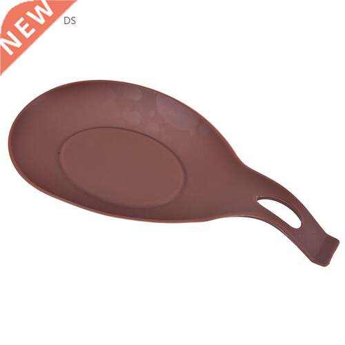 1pc Silicone Insulation Spoon Rest Heat Resistant Placemat D