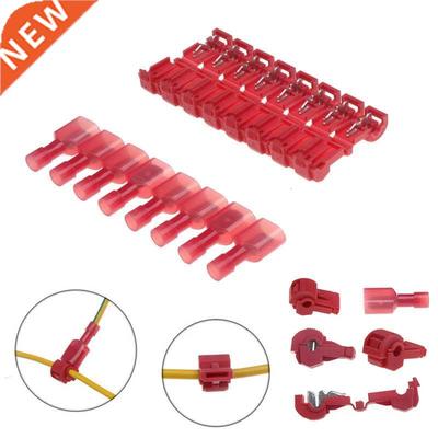 100PCS T Tap/Male 22 18 AWG Red Quick Splice Electrical Wir