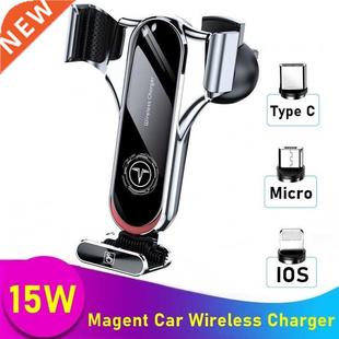 15W Magnetic Car Wireless Charger Air Vent Mount Phone Holde