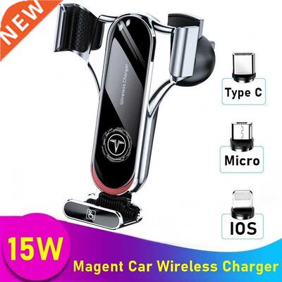 15W Magnetic Car Wireless Charger Air Vent Mount Phone Holde