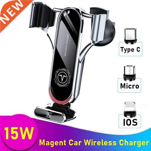 15W Magnetic Car Wireless Charger Air Vent Mount Phone Holde