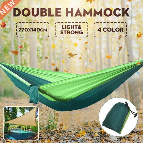 Single Double Adult Hammock Hammocks Sleeping Bed Camping 2