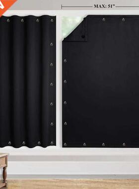 Temporary Blackout Blind Curtain For Window justable Sucke