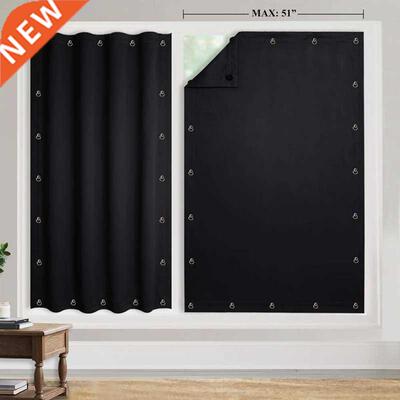 Temporary Blackout Blind Curtain For Window justable Sucke