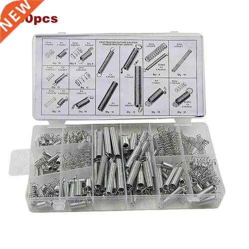 200 Pcs Springs Set Mixed Size Metal Tension/Compresion Spri