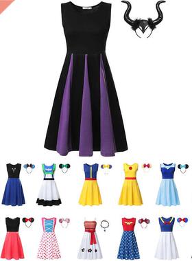 Princess Party Dresses for Adult Cotton Frocks Female Little