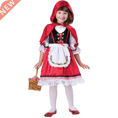 Halloween Costume Girl Child Cosplay Cute Anime Little Red R