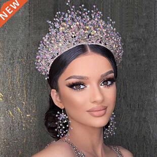 Luxury Wedding Jewelry Set Bridal Headwear Crown Necklace An