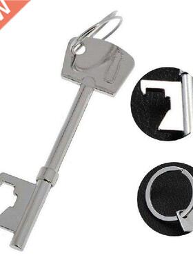 1pc Portable Key Shape Bottle Opener Ring Keyring Khain