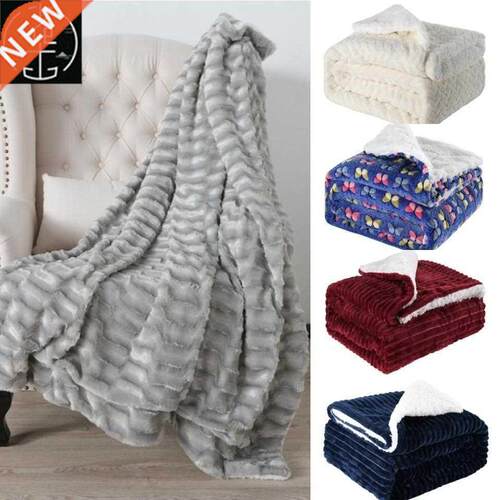 Cashmere Winter Blanket Soft Thick Wool Bed Cover Sofa 毛毯