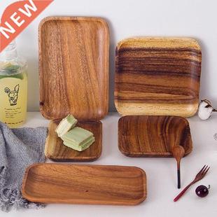 Japanese retro acacia wood rectangular wooden hotel tea