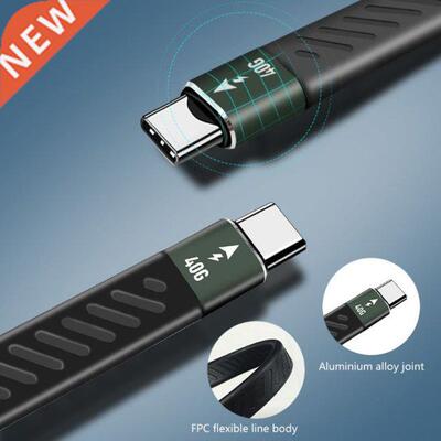 PD 60W Thunderbolt 3 cable Certified 40Gbps Type C to C USB