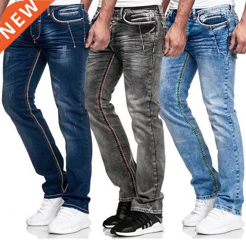 Jeans for Men Straight High Waisted Pants Spring Autumn Best