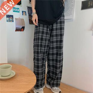 Summer/Winter Plaid Pants Men S-3XL Casual Straight Trousers