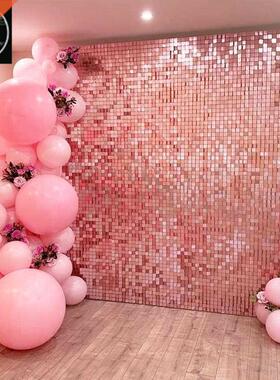 Party Background Curtain Sequin Backdrop Wedding Decor Baby